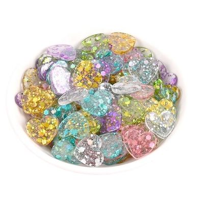 ملحقات DIY لحالات الهواتف 3D براقة الراتنج الحب القلب الشعر المقبس الحبل الفن موضوع ملاك نموذج الزجاج نافورة الحرف