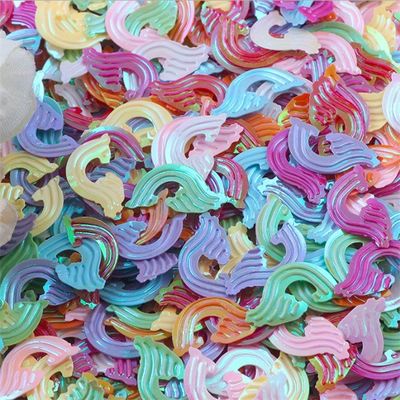الموجات البحرية المزخرفة الالوان الفلوريسنتية 18 ملم الكرات الزجاجية