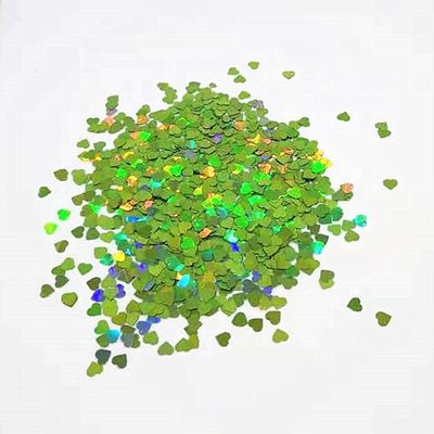 الشكل القلبي المتوهج البراقة تزيين حفل زفاف المنزل الموضة البلاستيك البوليستر الفوليدي النجوم الأضواء رقم النمط المواد المتوهجة