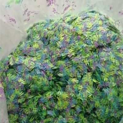 ديكور الزفاف المختلط النيون الماراغوانا براقة ورقة الحرفية أظافر الفن ديكور الجسم تنوع فراشة رقم نجم شريط بي تي