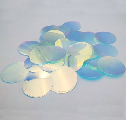 PET RPET حفرة واحدة ساكين هولوغرافي ساكينات ديكور براقة خفيفة الوزن أقدام المشي المسطحة الأبيض الألوان الأحذية أظافر الأحذية