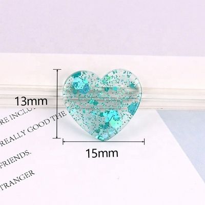 ملحقات DIY لحالات الهواتف 3D براقة الراتنج الحب القلب الشعر المقبس الحبل الفن موضوع ملاك نموذج الزجاج نافورة الحرف