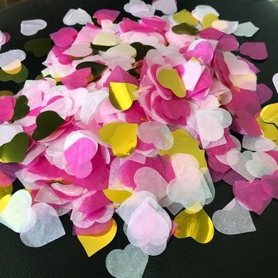 اجعل عطلة حفلتك تبرز مع كونتيتي ورق الأنسجة القلبية بألوان مخصصة