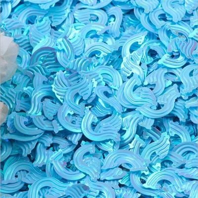 الموجات البحرية المزخرفة الالوان الفلوريسنتية 18 ملم الكرات الزجاجية