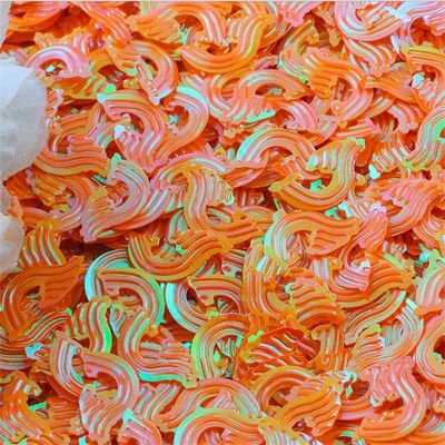 الموجات البحرية المزخرفة الالوان الفلوريسنتية 18 ملم الكرات الزجاجية