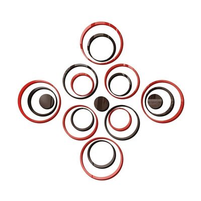الديكورات المنزلية. الهدايا الدائرية أكريليك ثلاثية الأبعاد ملصقات الجدار المرآة لغرفة المعيشة غرفة نوم التلفزيون خلفية الجدار