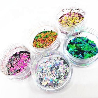 Graduation Chameleon Glitter Chunky Glitter Powder Color Shift Glitter OEM/ODM نعم مثالية لأي مناسبة