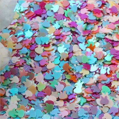الحيوانات الأليفة عيد الفصح السنة السعيدة 4 ملم الأرنب الرأس الكرة الملابس والزخارف اليد DIY الملحقات قطع الزجاج الفلورسنت
