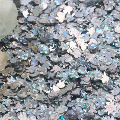 الحيوانات الأليفة عيد الفصح السنة السعيدة 4 ملم الأرنب الرأس الكرة الملابس والزخارف اليد DIY الملحقات قطع الزجاج الفلورسنت