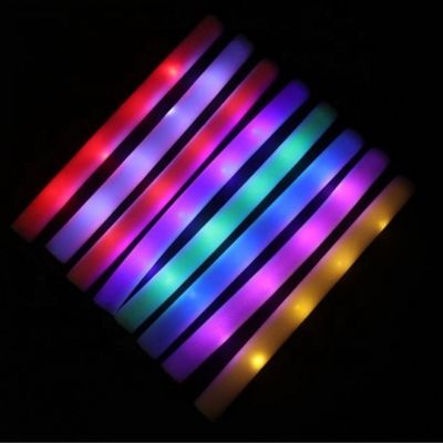 براميل النيون الشخصية الصديقة للبيئة الحفلة شعار مخصص LED العصي الرغوة المضيئة العصي المضيئة LED العصي الحفلة الإمدادات براميل