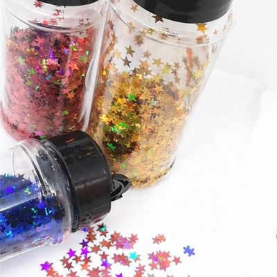 1 أوقية 2 أوقية 3 أوقية 5 أوقية حاويات اللمعان مع Black Lid Sifter و Open Cap Print Method 1 color Shakers