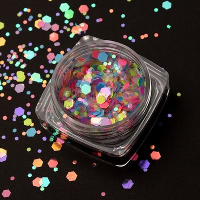 طراز قمر YiWu ZY بوليستر شونكي شكل هيكساجون التلميع التجميلي للأنماط العصرية