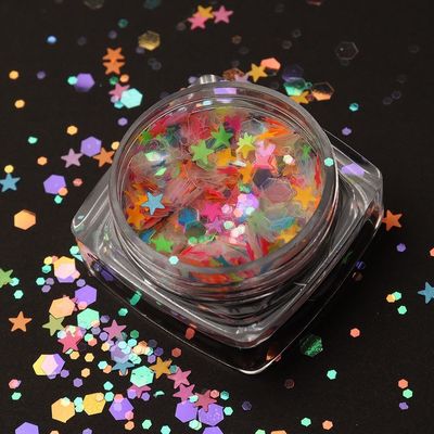 طراز قمر YiWu ZY بوليستر شونكي شكل هيكساجون التلميع التجميلي للأنماط العصرية