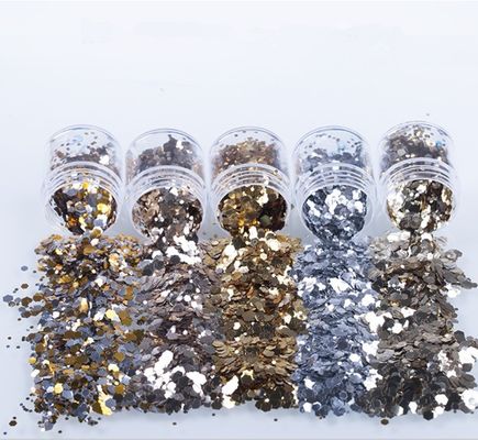مزيج من الألوان الشائعة الرومانسية الشهيرة اللون المدمج الملمع ظل العين / المسحوق المدمج لتأثير فن الأظافر الممتاز