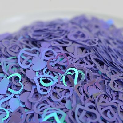 7MM نمط الموضة القلب المزدوج ساكين لفلنتين فتح