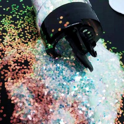 مناسبة عيد الميلاد البراقة البراقة الكمية الدقيقة مسحوق البراقة للوحة البوليستر الحرفية البراقة في مجموعة متنوعة من الألوان