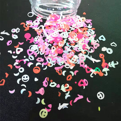 12 ألوان نابضة بالحياة للقيام بالأشياء بنفسك Glitz Galore خليطات مستوى التجميل Glitter Shapes Neon Color Glitter Sequins في مواد صديقة للبيئة