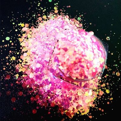 المكياج القنبلة الجنية الفن الأظافر الأساسية باركلي إيريدسانس خليط شيكي شكل كروم براقة في السكوينات بكميات كبيرة للجمال