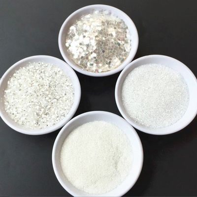 مقاس DIY غبار الماس براقة فضة براقة مسحوق تبرز حفلة الماكياج