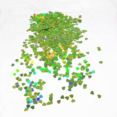 الشكل القلبي المتوهج البراقة تزيين حفل زفاف المنزل الموضة البلاستيك البوليستر الفوليدي النجوم الأضواء رقم النمط المواد المتوهجة