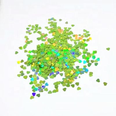 الشكل القلبي المتوهج البراقة تزيين حفل زفاف المنزل الموضة البلاستيك البوليستر الفوليدي النجوم الأضواء رقم النمط المواد المتوهجة