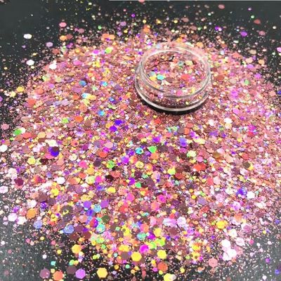 رمضان المناسبة الميزة الكمية الصديقة للبيئة هولوغرافية شونكي المختلطة اللمعان للحرفية بوليستر اللمعان مسحوق