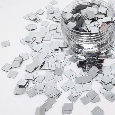 آلاف الخيارات المقدمة المرآة الفضة مربع سكوينات براقة للقماش PU فن الأظافر صناعة كيس كيس