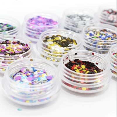 مناسبة عيد الشكر 1mm2mm3mm عينة مجانية قطرات سكوين مزيج براقة لظافر الوجه الجسم